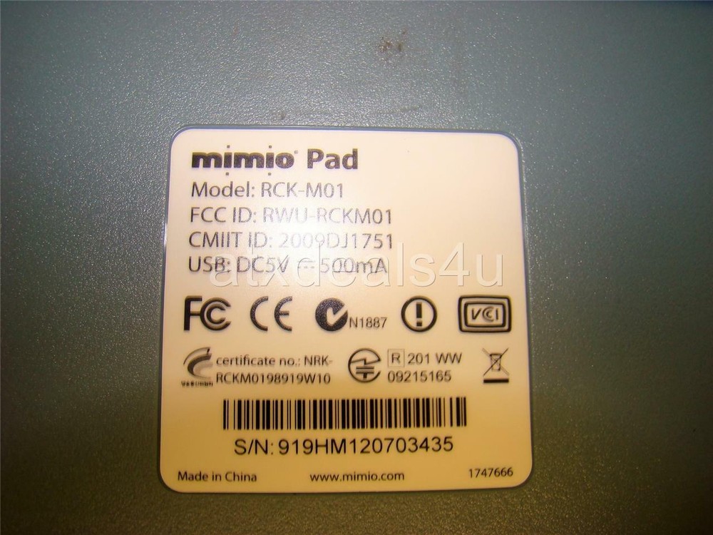 Dymo RCK-M01 Mimo Pad Wireless Interactive Graphics Pen Tablet