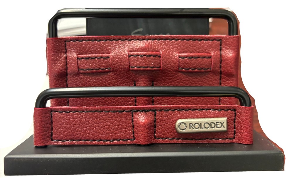 Rolodex Desk Card Holder - Leather
