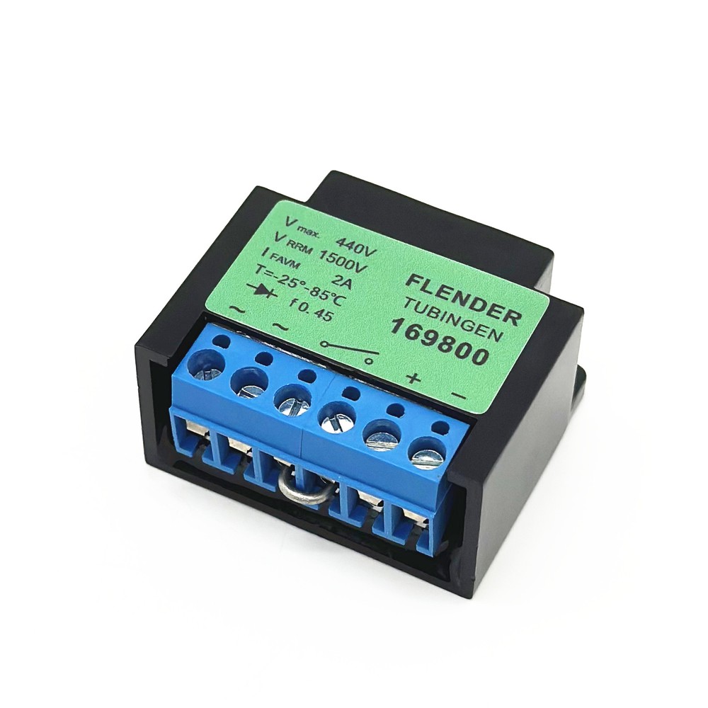 Replace FLENDER 169800 brake rectifier module VMAX 440V VRRM 1500V 2A
