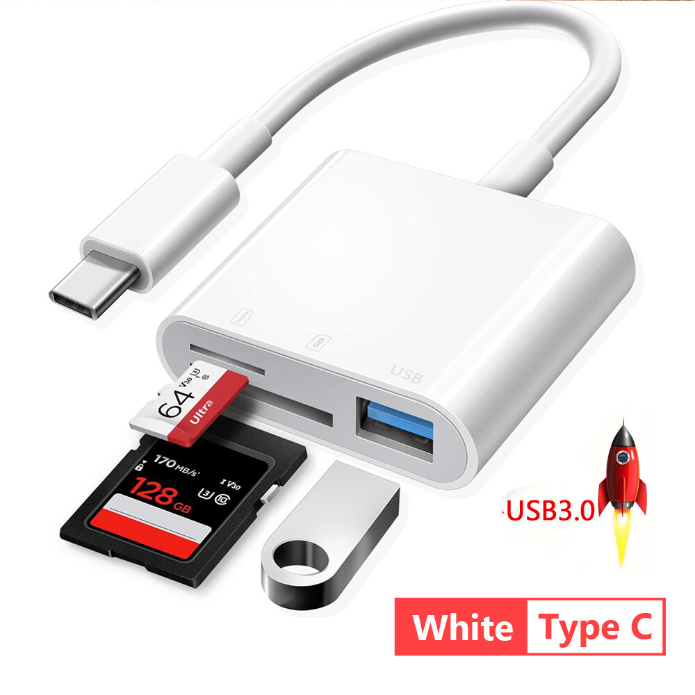 USB-C SD/TF Card Reader for iPhone 16 iPad Mac Laptop, High-Speed Data Transfer⚡