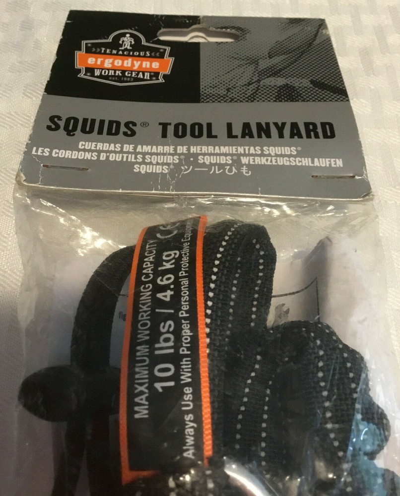Ergodyne 3100 Black Squids Tool Lanyard
