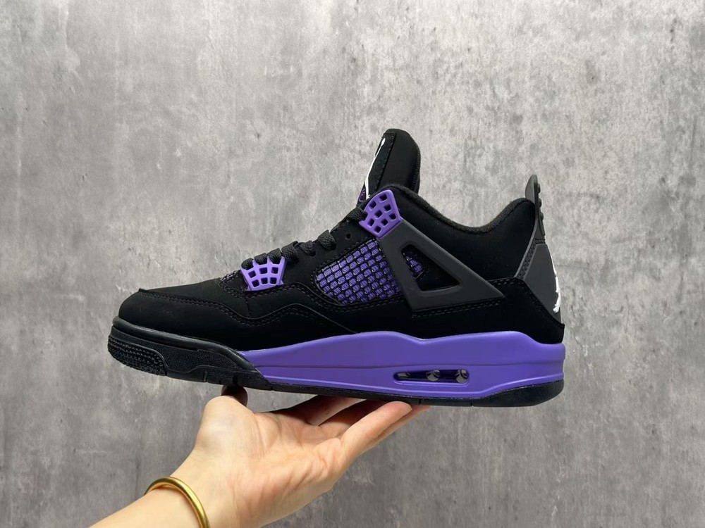 AJ4 Retro Purple Thunder Shoes