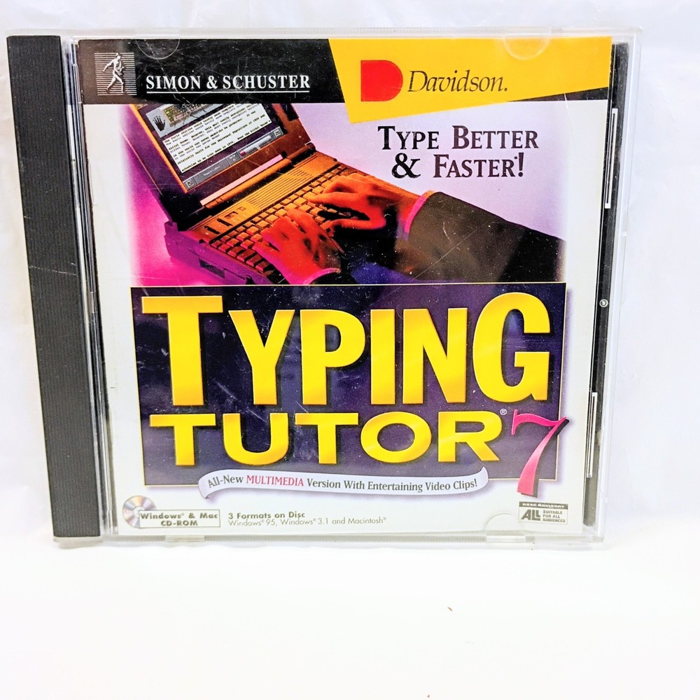 Typing Tutor Type Better & Faster! (PC CD-ROM, 1996)