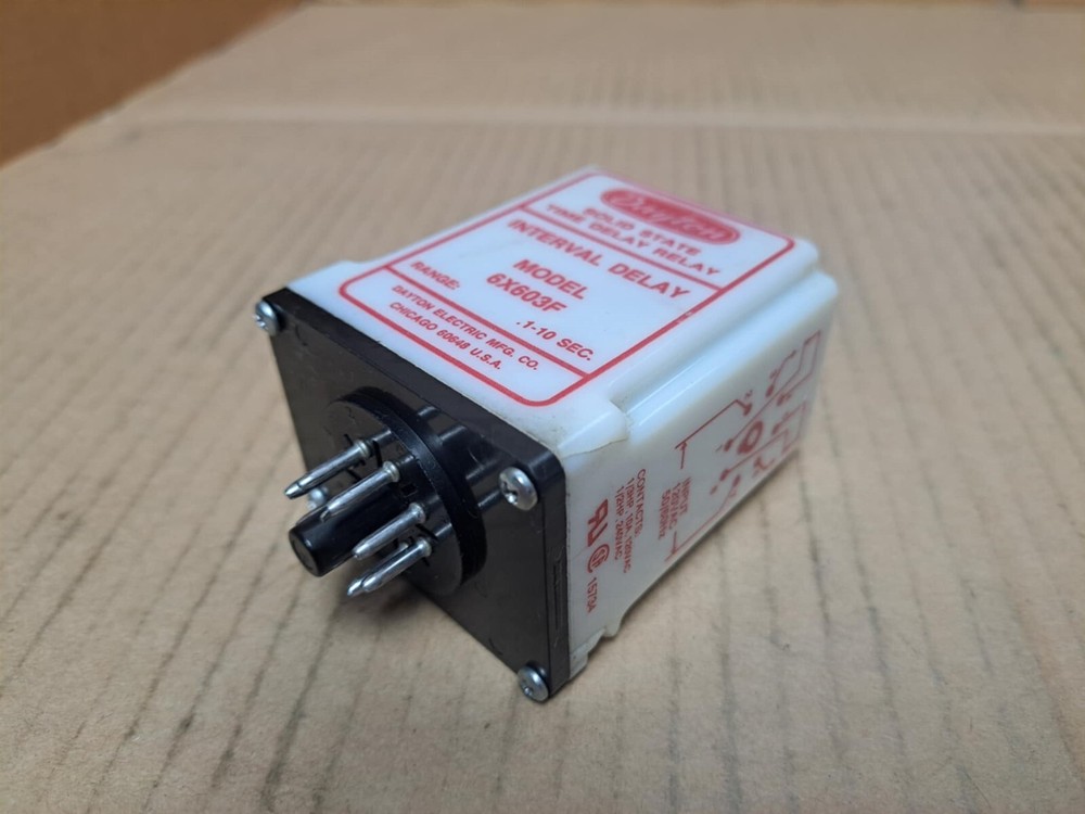 Dayton Solid State Time Delay Relay Model No. 6X603F