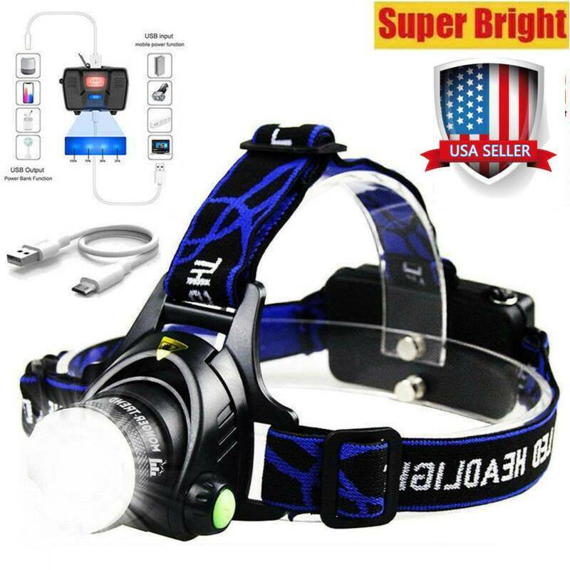 SuperBright  LED Headlamp Headlight Flashlight  Head Torch  Camp US