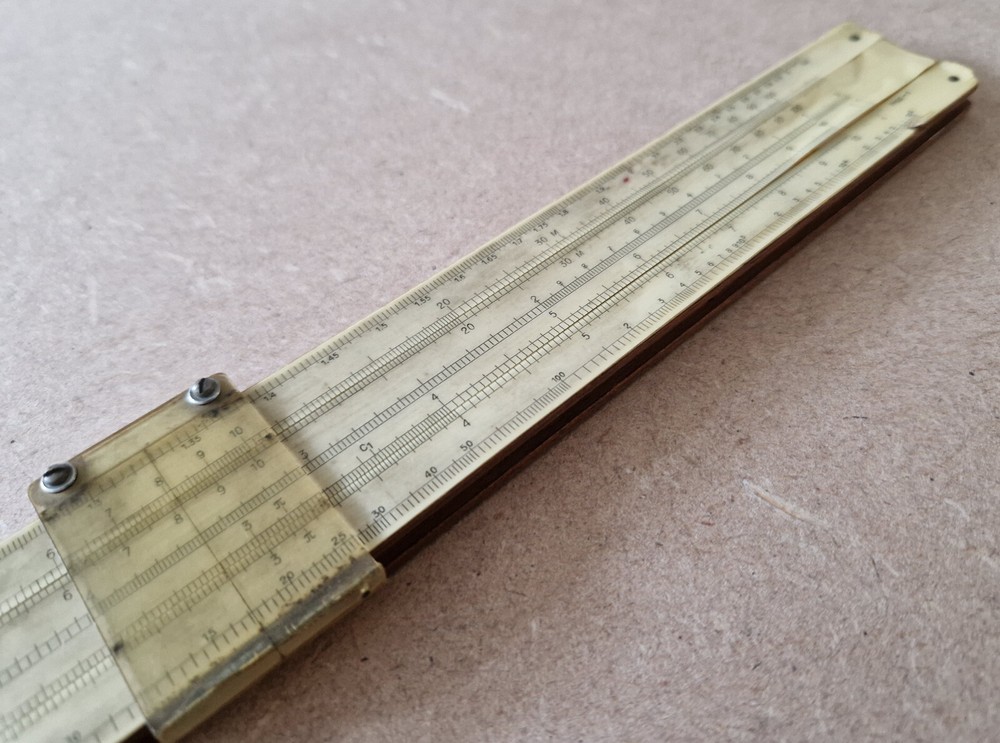 Vintage Simplon Bilateral 413308 Engineering Slide Rule