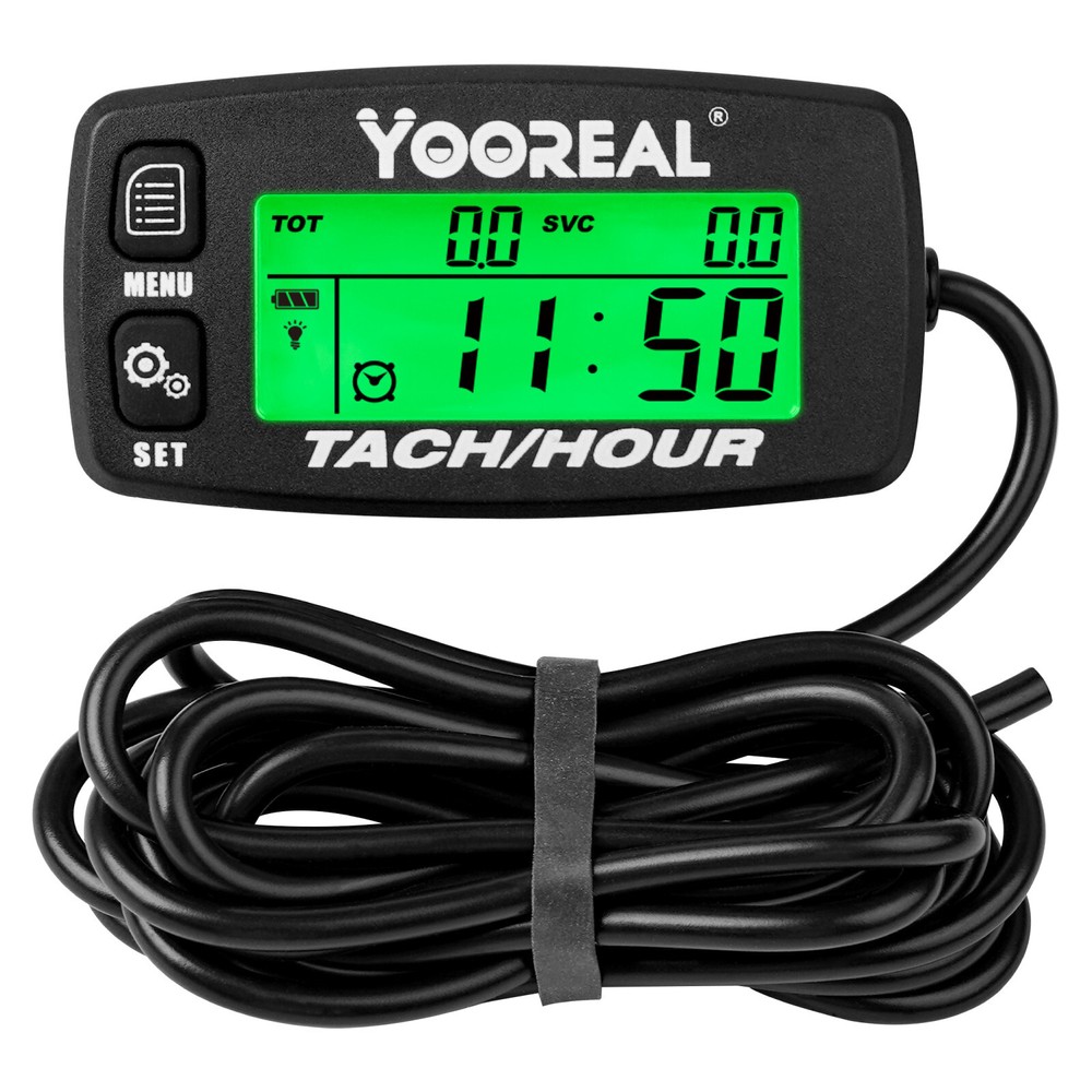 Yooreal Digital Hour Meter,Tachometer Maintenance Reminders
