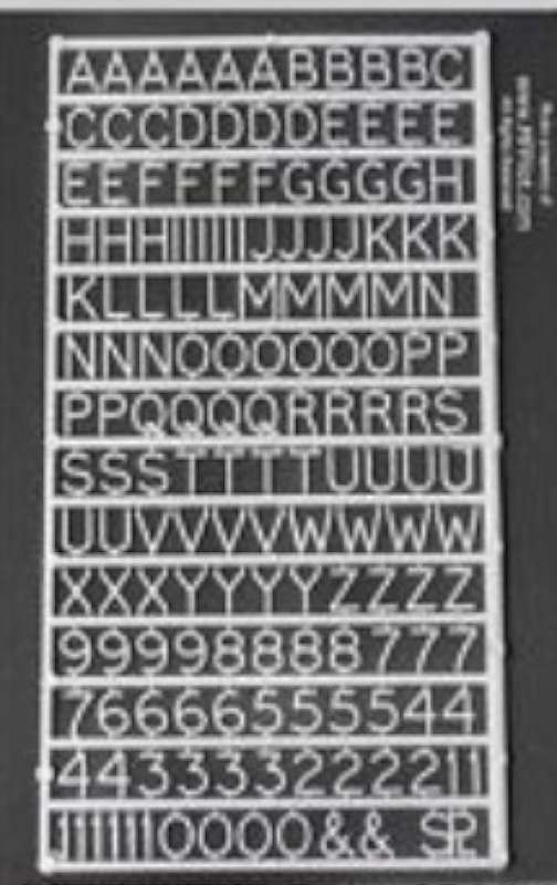 5/16" Plastic Letters/Numbers (160pc)