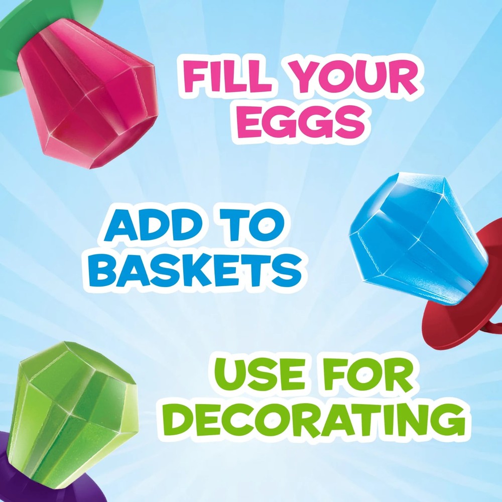 Ring Pop Easter Candy Lollipop Assorted Fruit Flavors, 28 Count Box