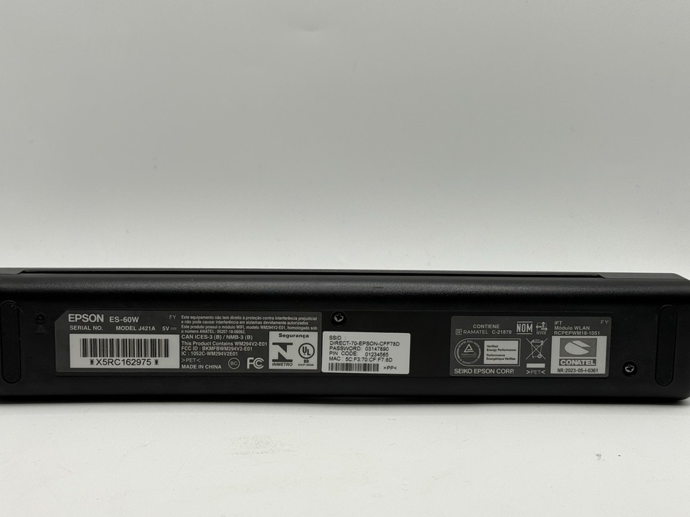 Epson WorkForce ES-60W Wireless Portable Color Document Scanner tested