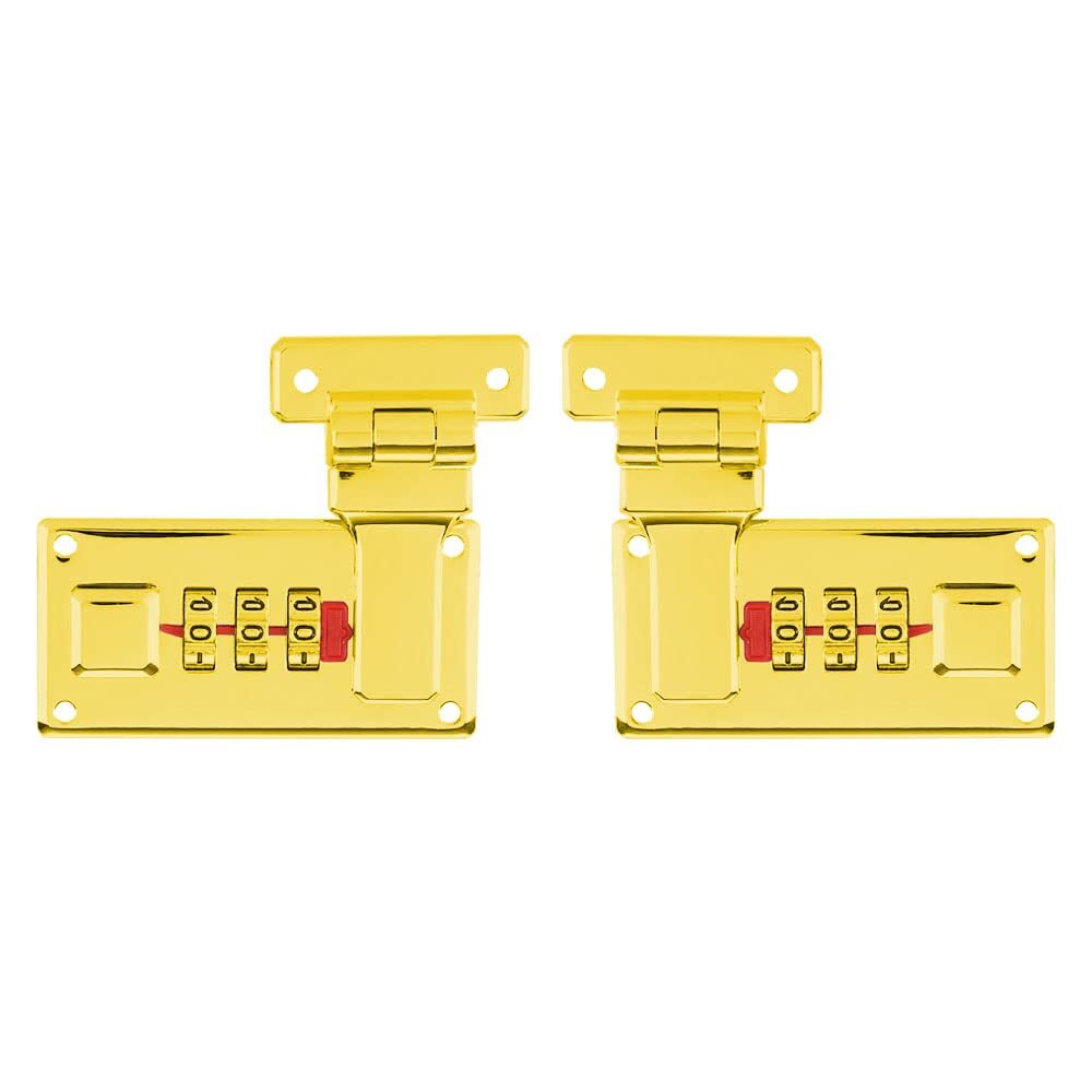 2 Pcs Tool Box Hasp Luggage Combination Lock Briefcase Replacement Lock