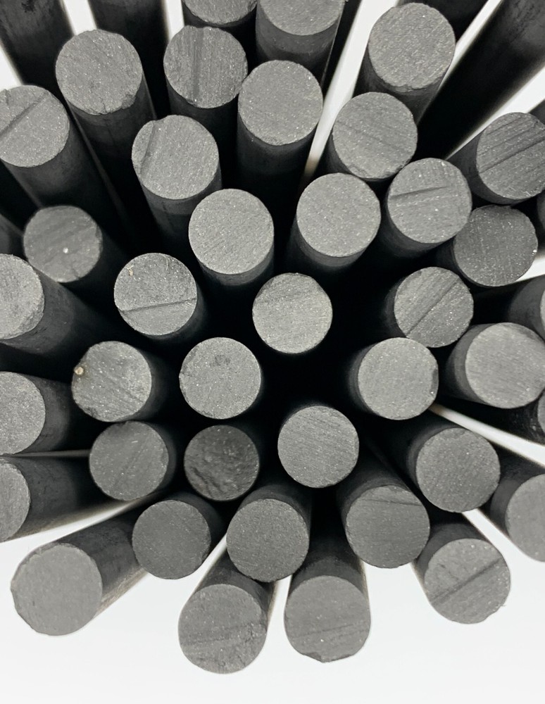 Graphite carbon rod electrode, resistant to high temperatures