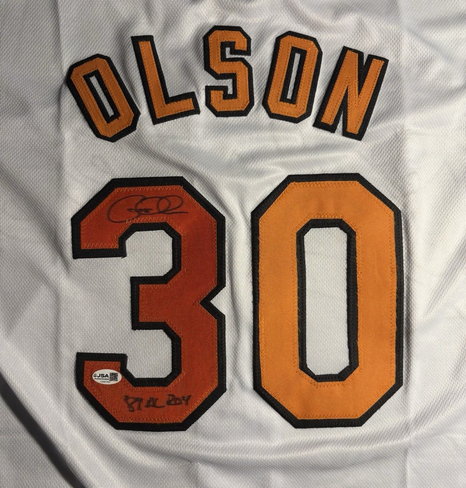 Baltimore Orioles, Gregg Olsen, Signed Custom Jersey, JSA Authentication