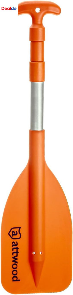 Emergency Telescoping Paddle for Boating, Orange