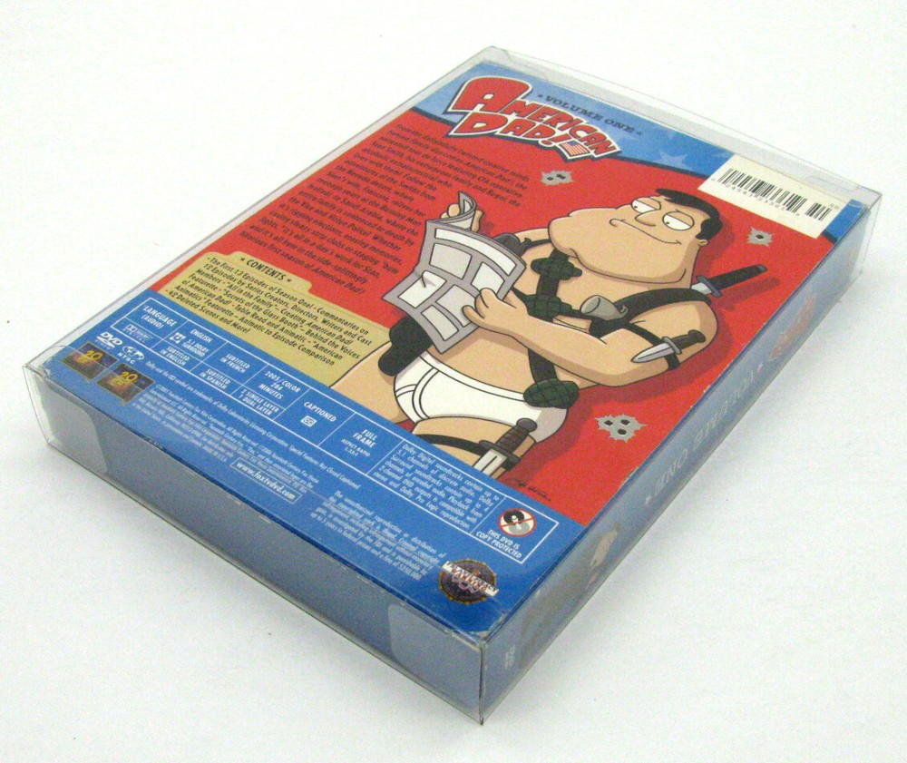 1x DVD OVERSIZED BOX SET (SIZE DVO A) - CLEAR PLASTIC PROTECTIVE BOX PROTECTOR