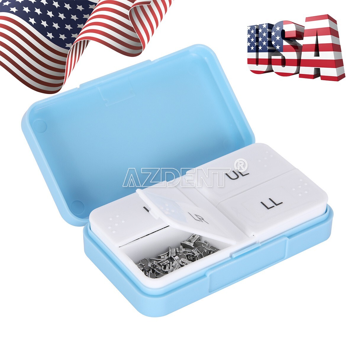 AZDENT Dental Orthodontic Buccal Tube 1st 2nd Molar Roth MBT 022 Bondable