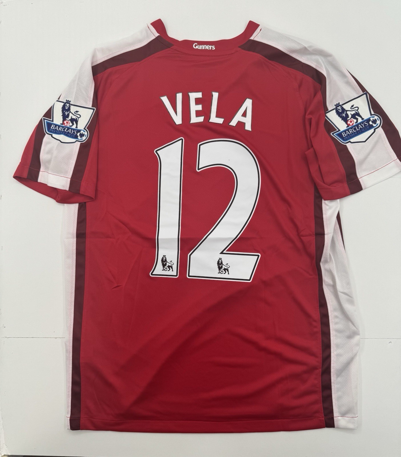 2009/2010 Arsenal Vela Home Retro Jersey Carlos Vela #12 Red Vintage Iconic