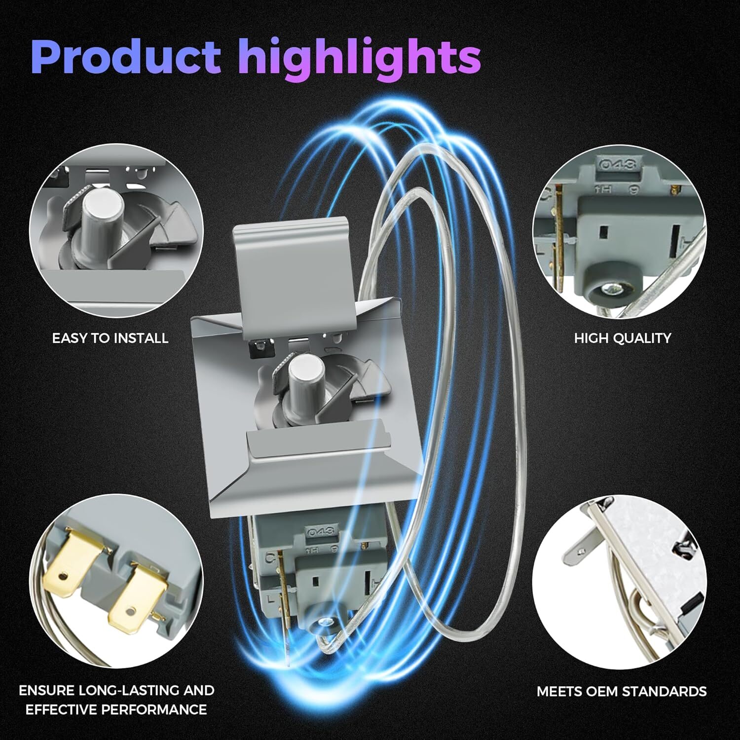 For Frigidaire Freezer Thermostat 5304513033