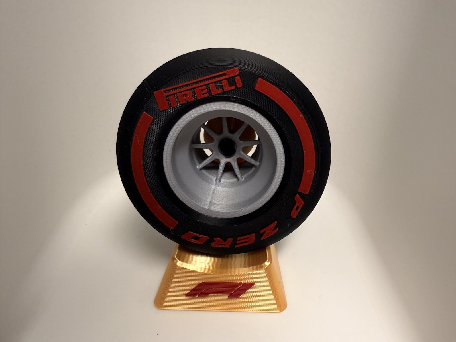 Custom F1 Tire Display Desk Garage Man Cave Decor For The Number One F1 Fan Gift