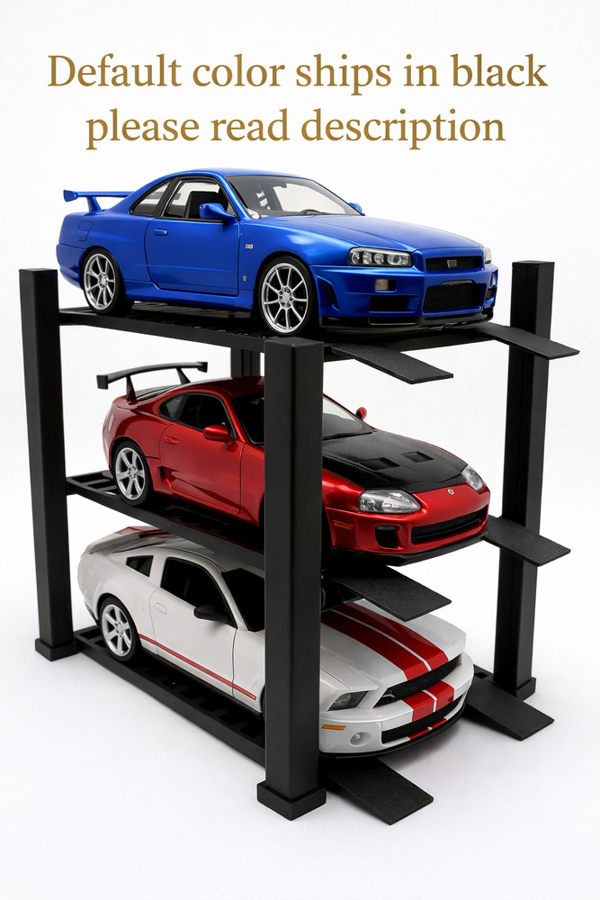1:24 Scale Diecast 4 Post Lift Display 2 tier