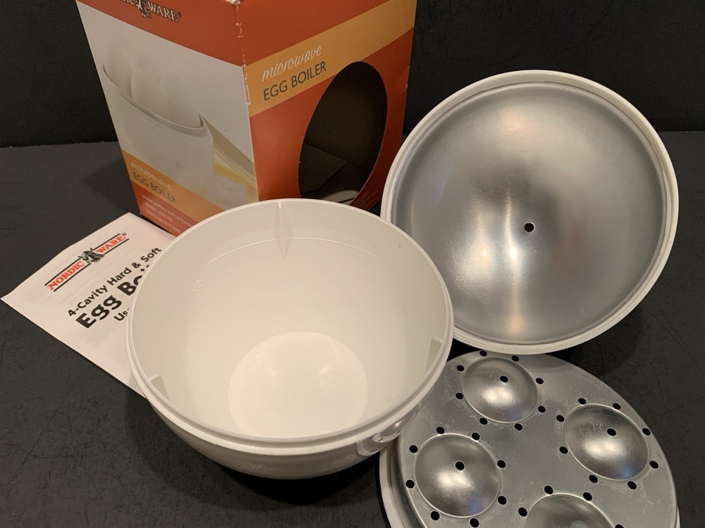 NORDIC WARE Microwave Egg Boiler Makes 4 Perfect Eggs