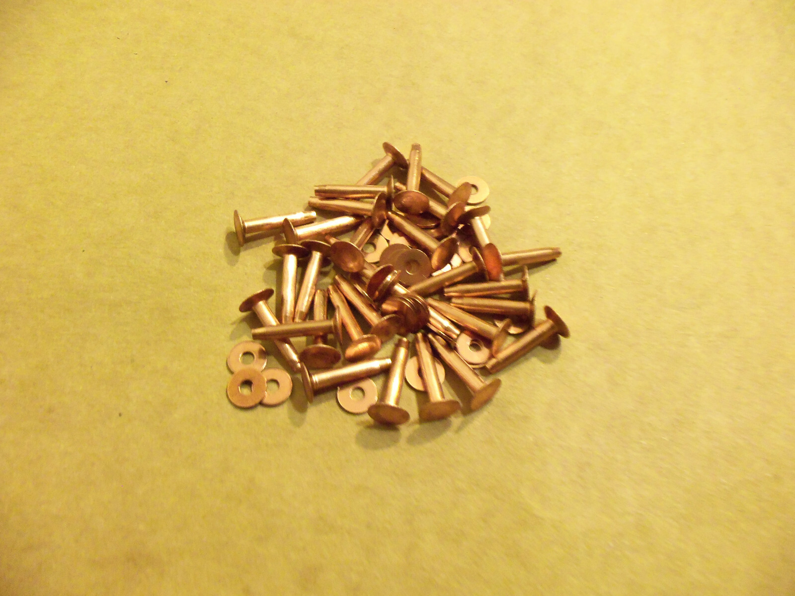 Copper Rivets & Burrs 3/4" 12 Gauge SCA (1 Pound)