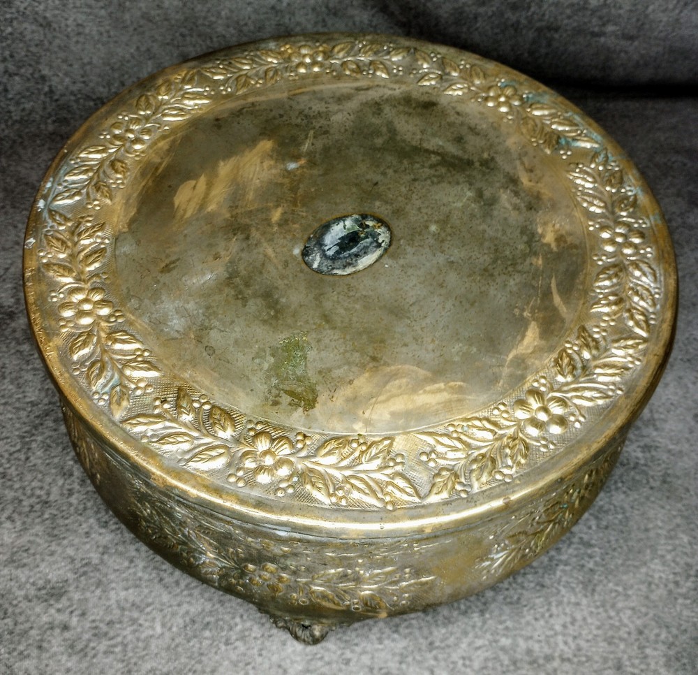 Beautiful Gold Finished Repoussé Cake Riser Circa 1900