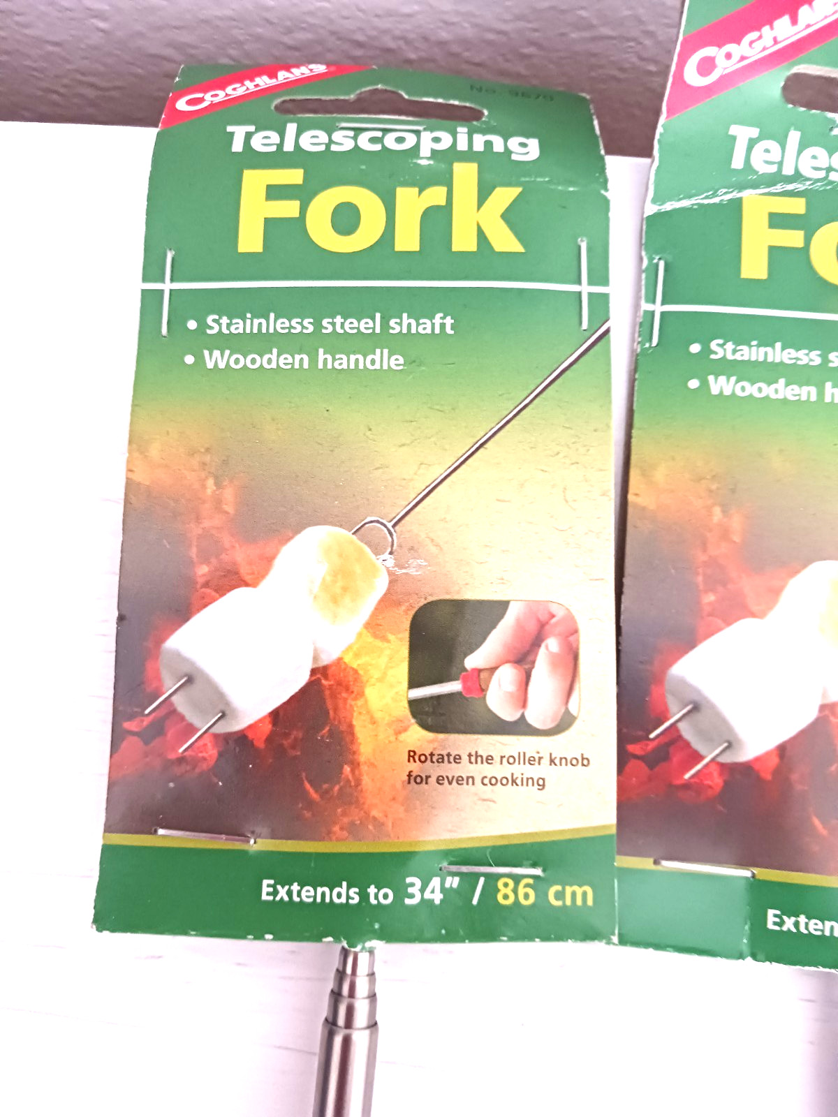 Coghlans Telescopic Roasting Forks Lot Of 3 New Extends 34" Hot Dog- Marshmallow