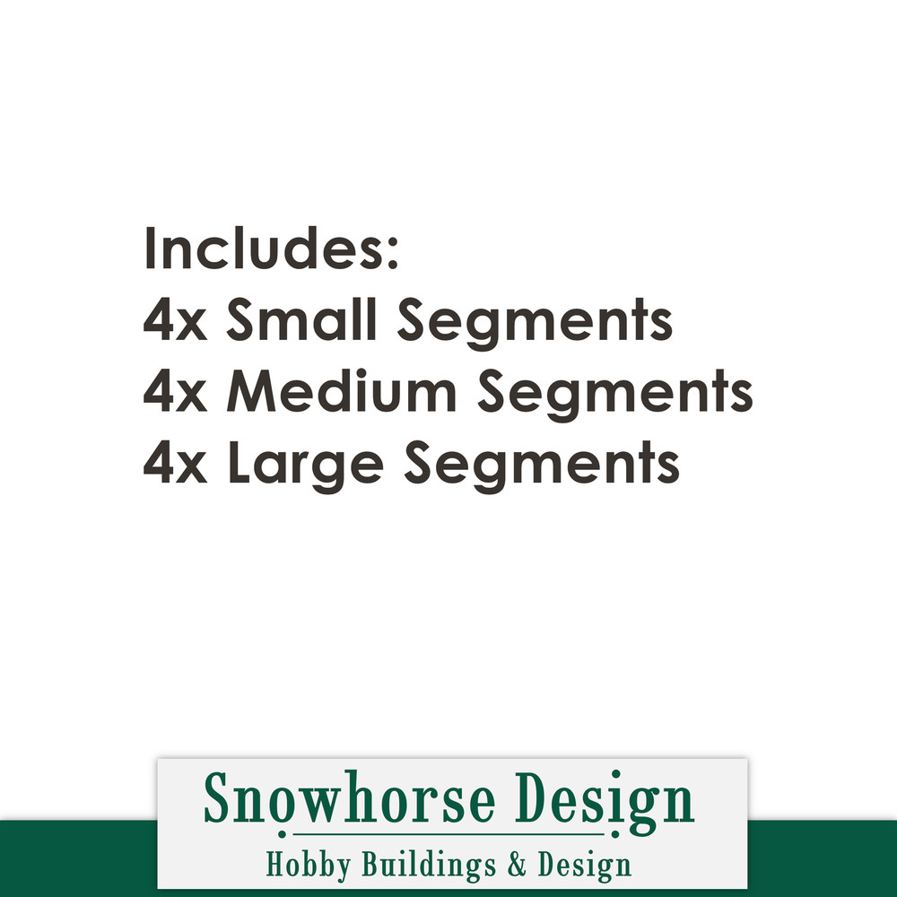 Stone Wall Sections (S/HO/N Scales)