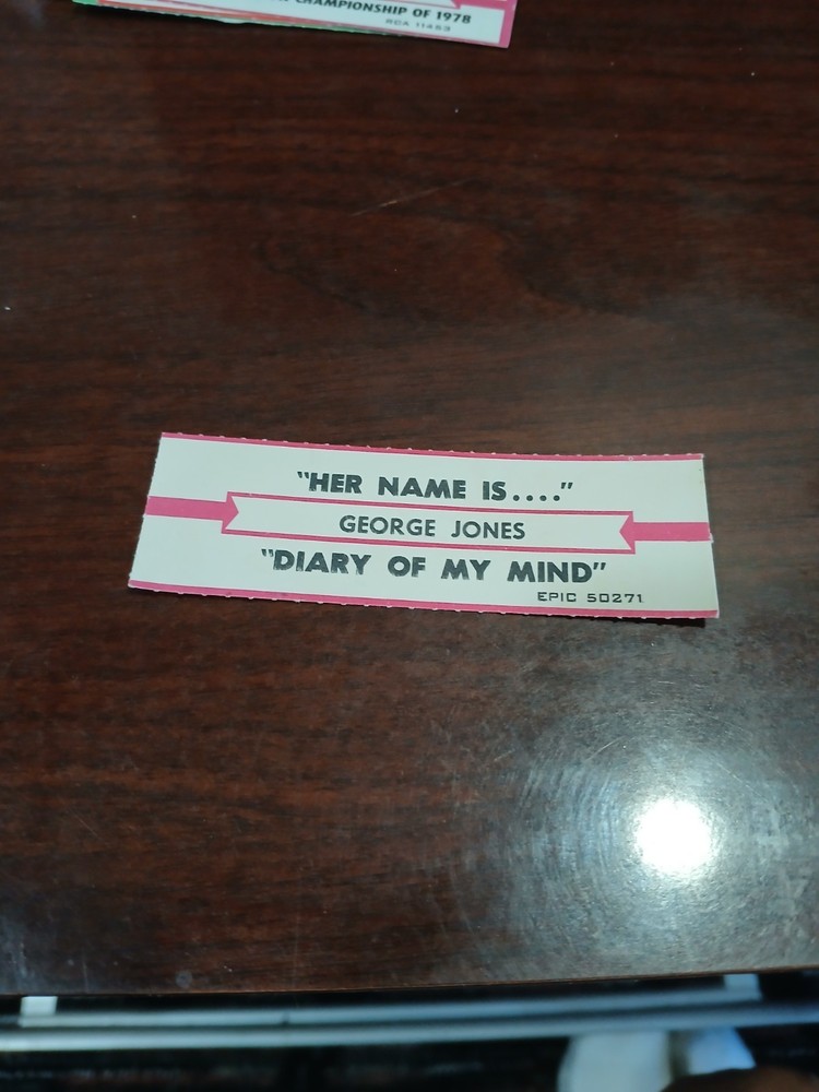 George jones title strip