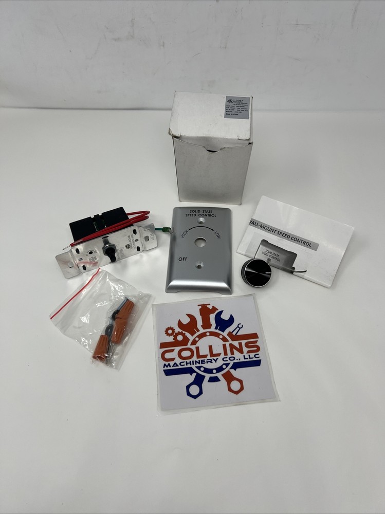 RAFFEL 385031 SOLID STATE SPEED CONTROL SWITCH FAN WALL MOUNT CONTROLLER 120V 50