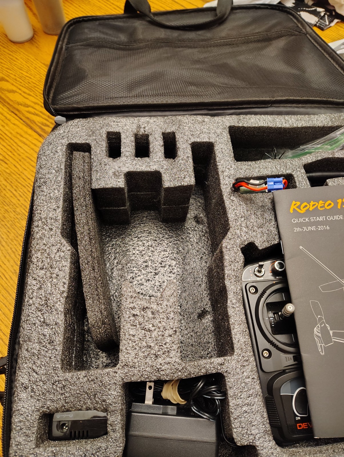 Walkera Controller, with case & extra blades (for a Rodeo 150 drone)