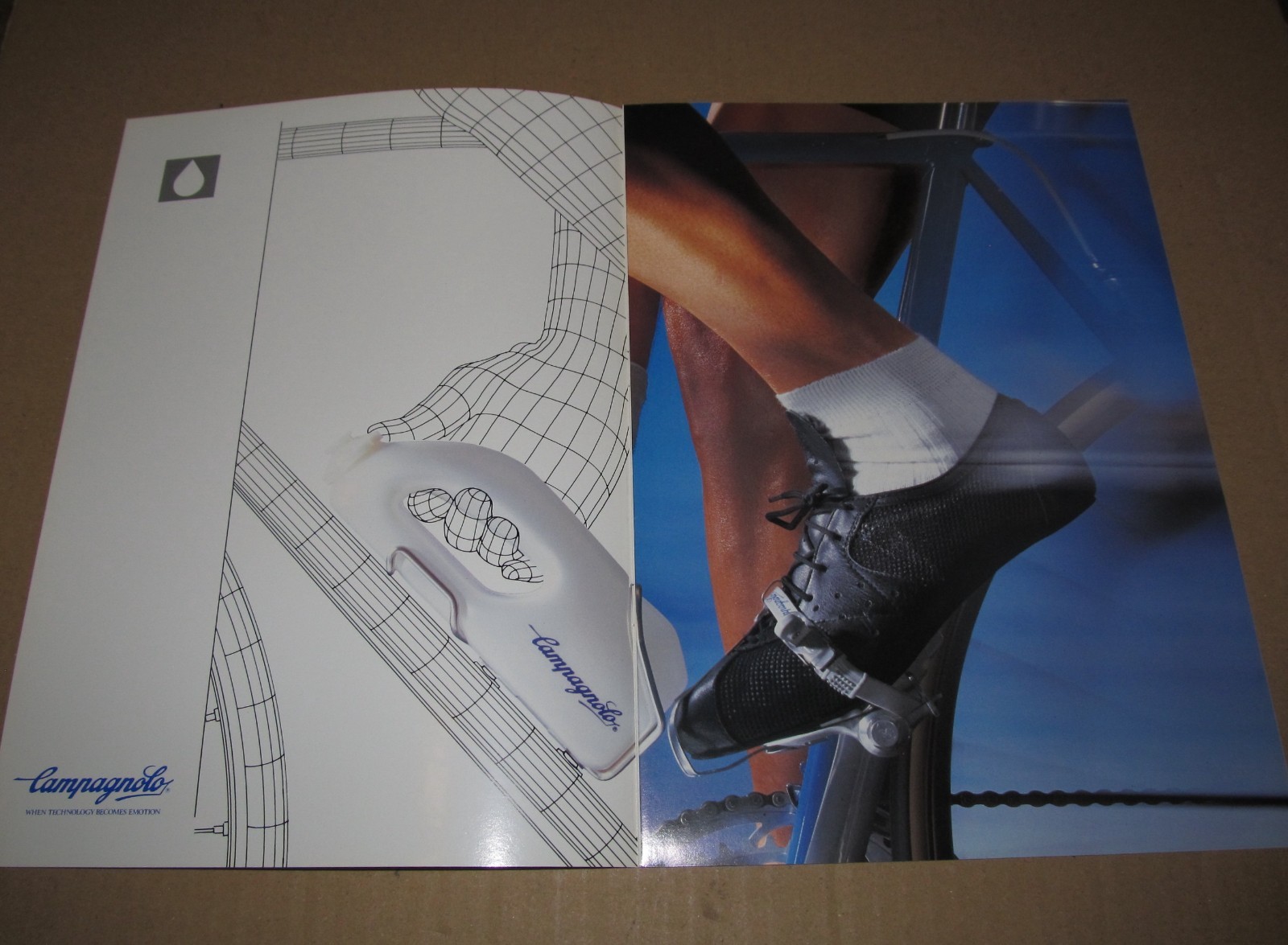 Campagnolo Biodynamic & Biothermal Aerodynamic Water Bottle Brochure 1980's
