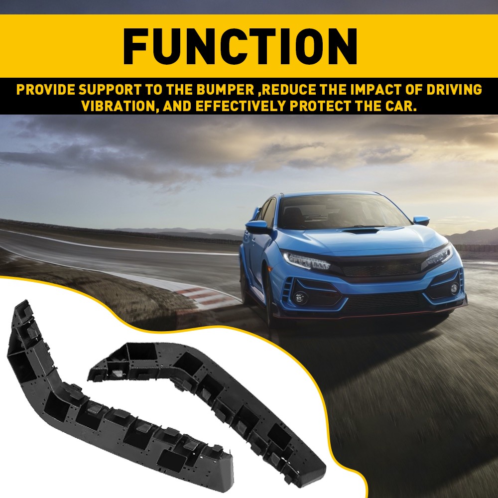 Pair Front Bumper Retainer Bracket for Honda 2016-2021 Civic Left Right Side EOA