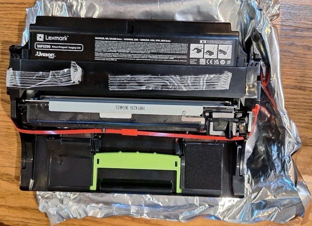 56F0Z00 OEM Lexmark Black Return Program Imaging Unit. Open Box, Bag