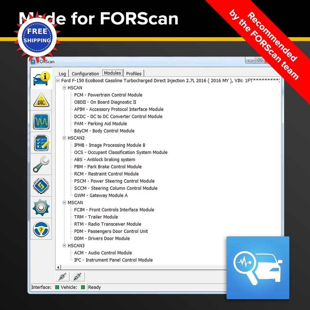 OBDLink EX FORScan OBD Adapter