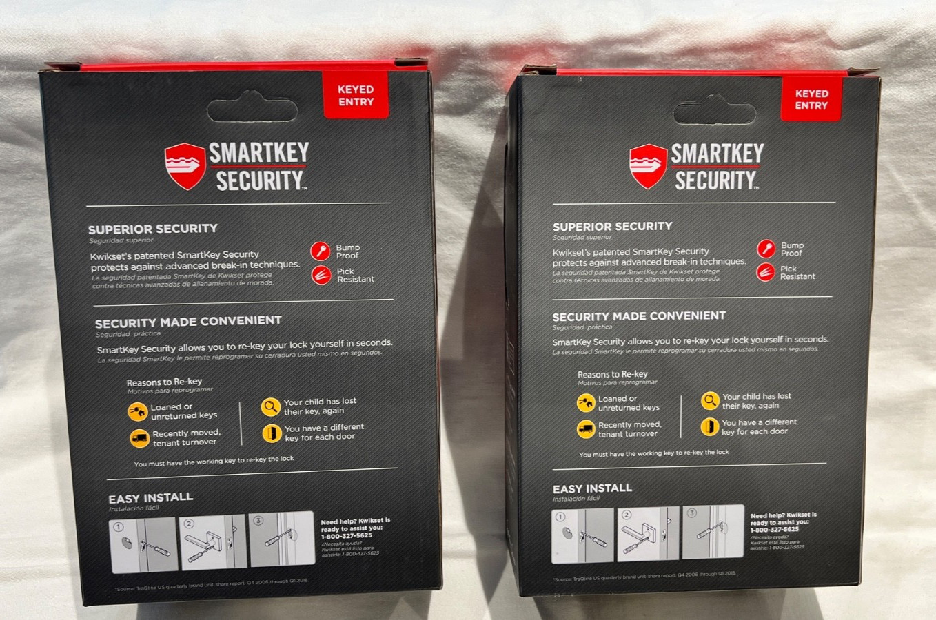 Kwikset Tripoli Matte Black Keyed Alike Entry Door Lever Lock Smartkey (Qty-2)