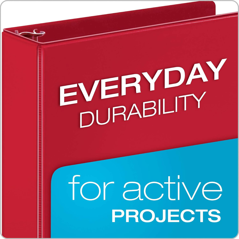 3 Ring Binders, Binders for School and Office, Durable 2 Inch Binder with round