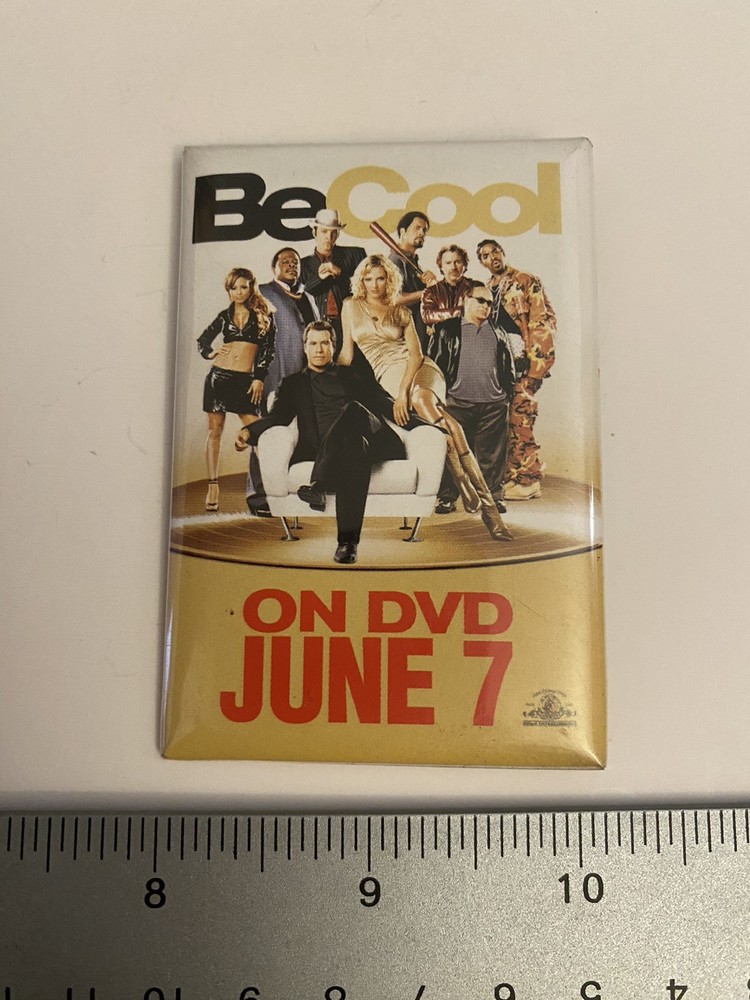 Be Cool On DVD Pin Back Button P62