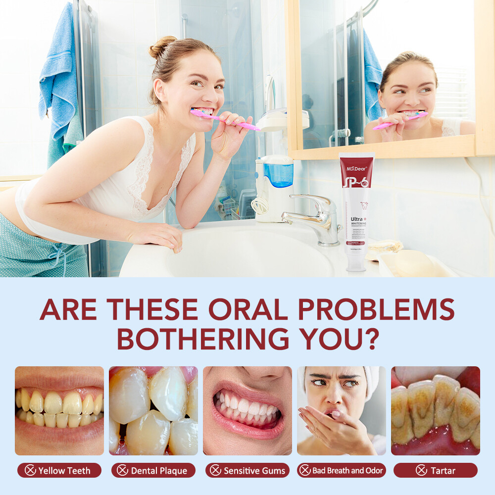 2Pcs Super Probiotic SP-6 Toothpaste, Probiotics Bright White Toothpaste, Sp 6