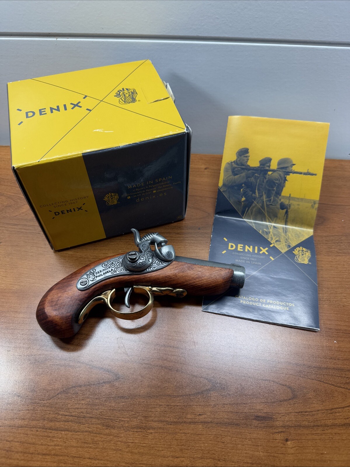 1862 Baby Philadelphia Derringer - Civil War Lincoln Assassination Denix Replica