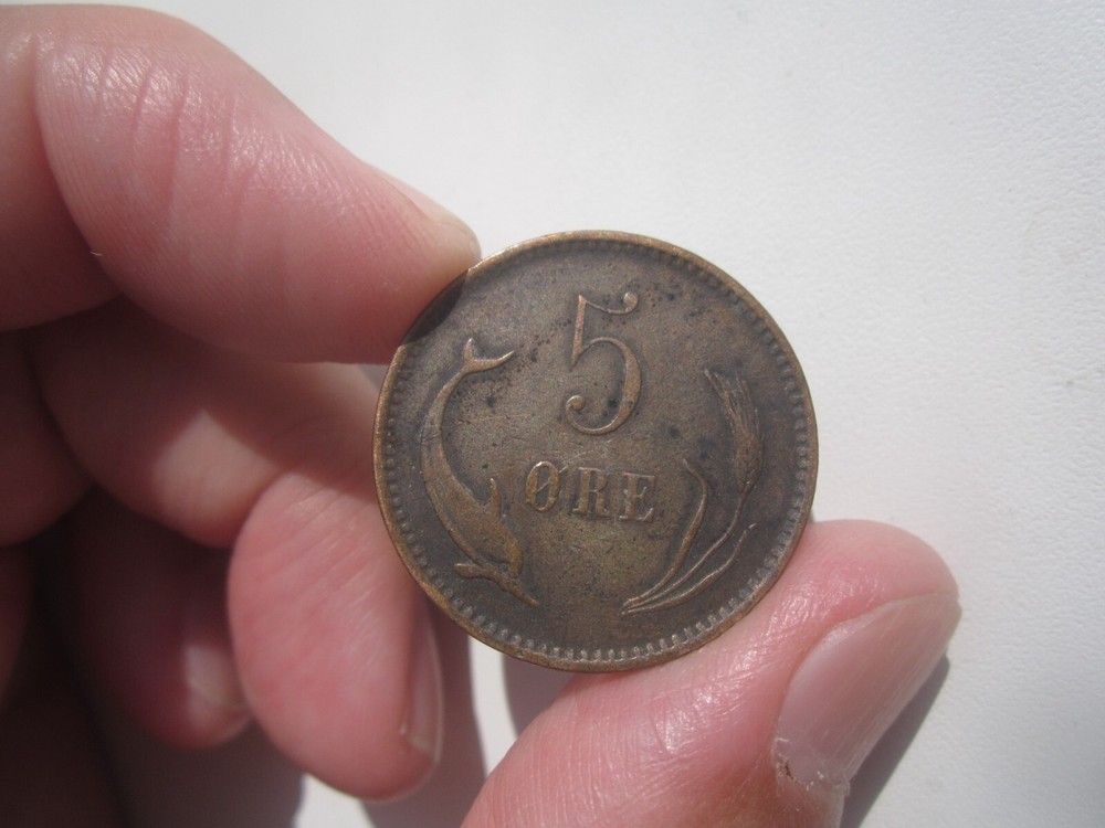 1884 DENMARK 5 ORE