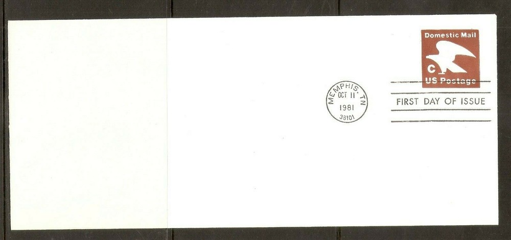 US SC # U594 "C"  Eagle FDC. No Cachet . # 10 Envelope