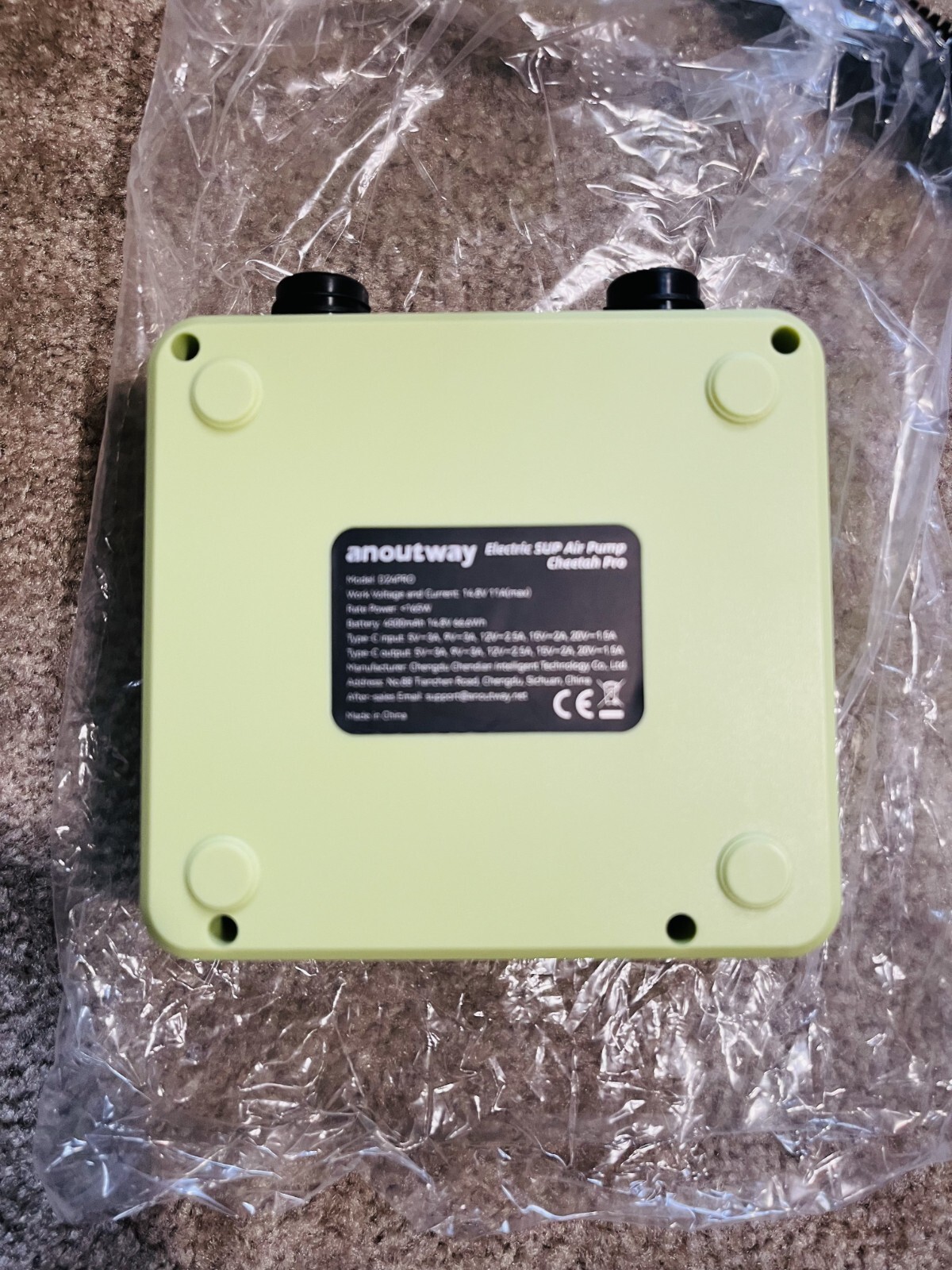 20PSI super mini Electric SUP Air Pump | Inflator for Paddle Board, kayak, boat