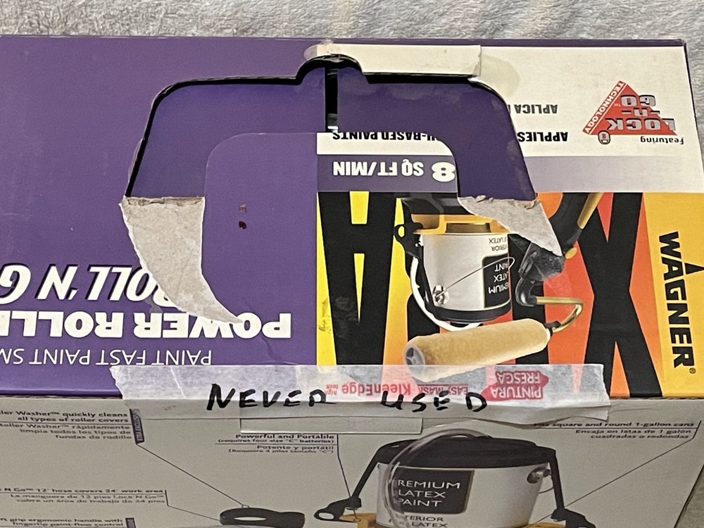 Wagner Roll 'N Go Power Roller Automatic Paint Roller - Open Box - Never Used