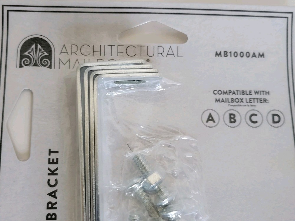 Architectural Mailboxes Black Galvanized Steel Mailbox Mounting Board & Bracket