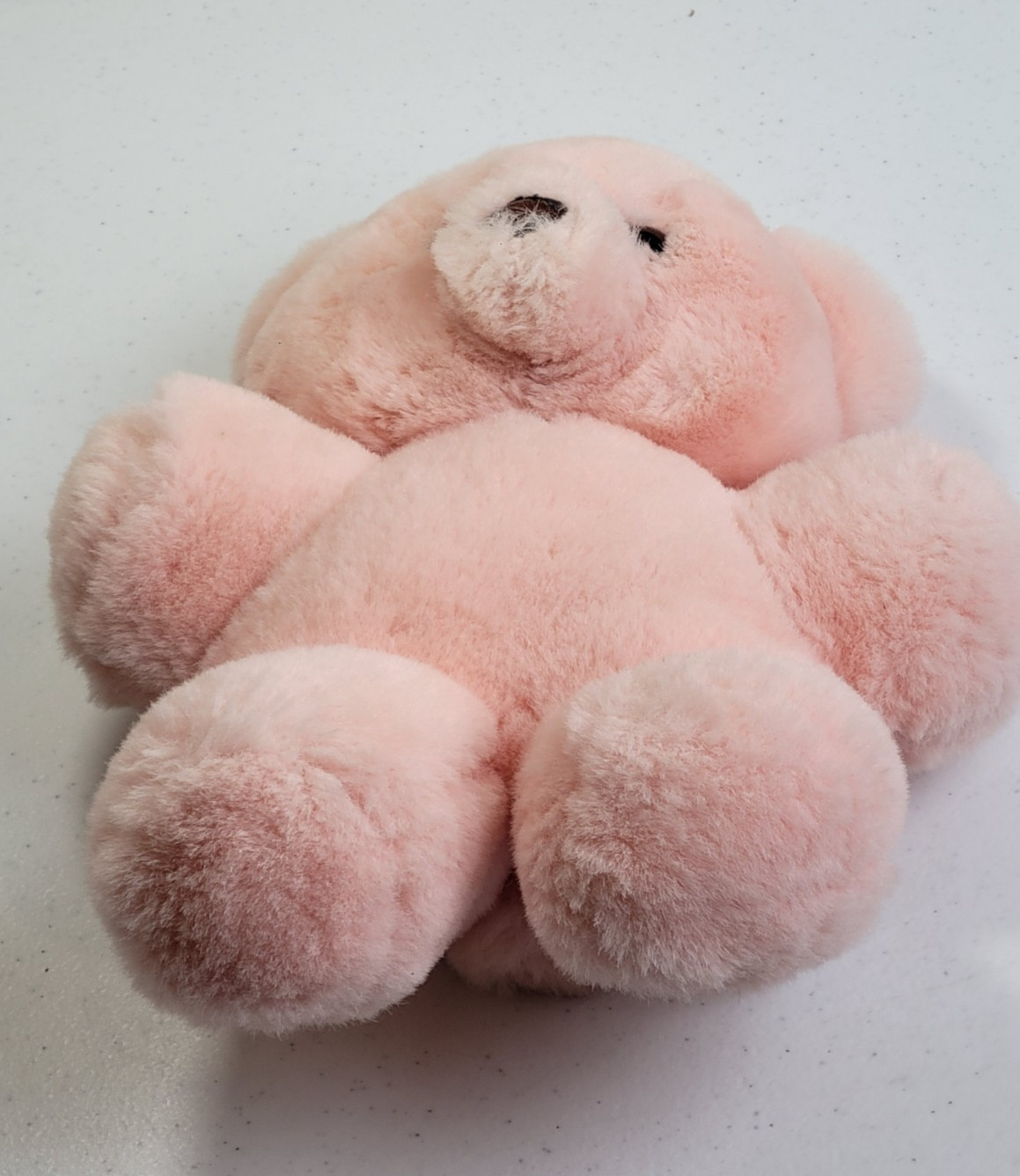 Vtg 1985 Pink Teddy Bear Plush Animal Toy Soft Cute Adorable Stuffed