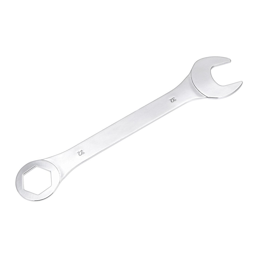 Thin Combination Wrench with Offset 6-Point End and Angled Open End 32mm