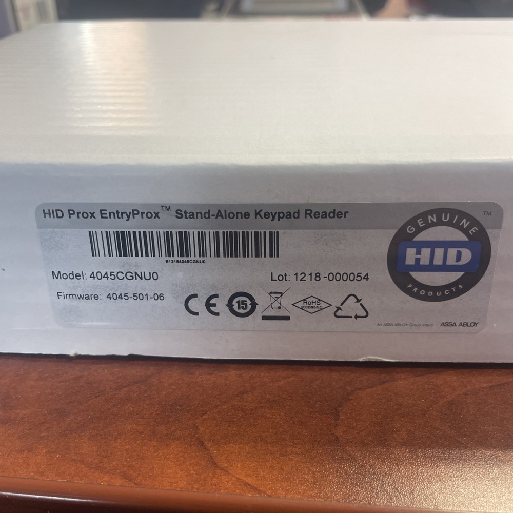 HID Prox Entry 4045CGNU0 Stand Alone Keypad Reader. New in Box