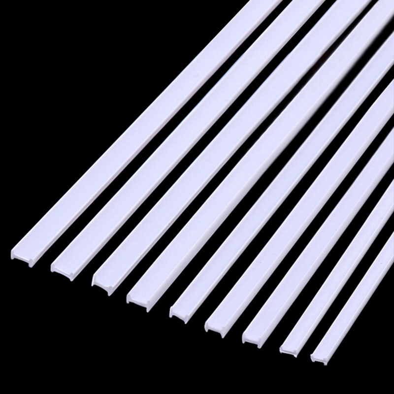 ABS Styrene Plastic Tube Strip Round/Square/Angle Rod Sheet Building Model DIY
